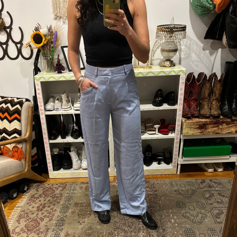 Periwinkle career dress trousers